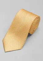 Men's Traveler Collection Mini Tonal Check Tie, Yellow, One Size