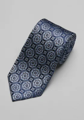 JoS. A. Bank Men's Reserve Collection Octagonal Medallion Tie, Navy, One Size