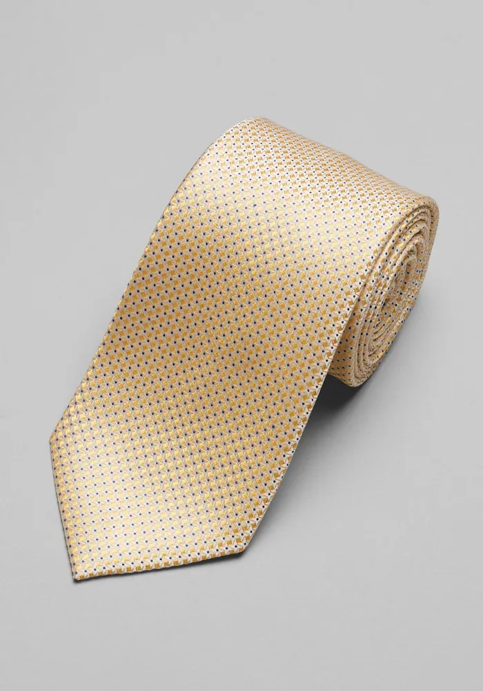 Men's Reserve Collection Star Dot Tie, Yellow, One Size