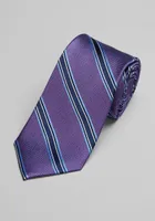 JoS. A. Bank Men's Traveler Collection Stripe Tie, Purple, One Size