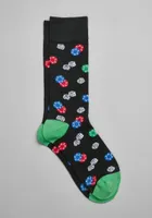 JoS. A. Bank Men's Poker Socks, Black, Mid Calf