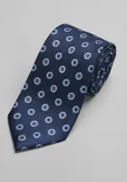 Men's Geometric Print Tie, Navy, One Size