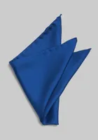 Men's Solid Pocket Square, Blue, One Size