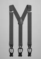 Men's Jos. A Bank Stretch Solid Suspenders, Charcoal, One Size