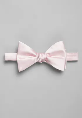 JoS. A. Bank Men's Solid Pre-Tied Bow Tie, Light Pink, One Size