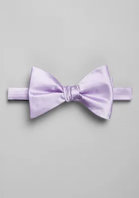JoS. A. Bank Men's Solid Pre-Tied Bow Tie, Light Purple, One Size