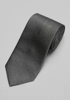 JoS. A. Bank Men's Reserve Collection Ribbed Tie, Black/White, One Size
