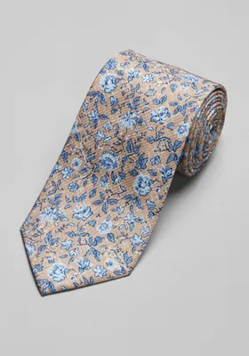 Men's Reserve Collection Floral Tie, Taupe, One Size