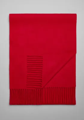 JoS. A. Bank Men's Solid Cashmere Scarf, Red, One Size