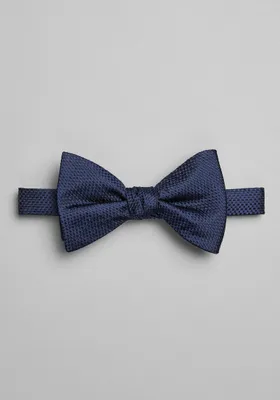 JoS. A. Bank Men's Woven Texture Pre-Tied Bow Tie, Navy, One Size