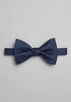 Men's Woven Texture Pre-Tied Bow Tie, Navy, One Size
