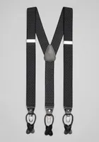 Men's Jos. A Bank Stretch Geo Pattern Suspenders, Black, One Size