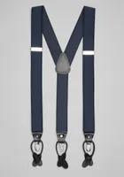 JoS. A. Bank Men's Jos. A Bank Stretch Stripe Suspenders, Navy, One Size