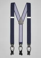 JoS. A. Bank Men's Jos. A Bank Stretch Dot Suspenders, Navy, One Size