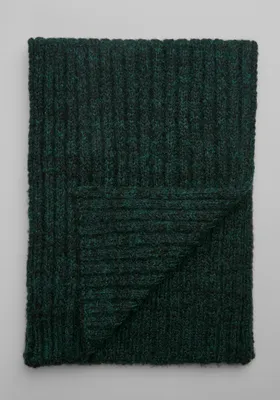 JoS. A. Bank Men's Marled Mixed Yarn Knit Scarf, Green, One Size