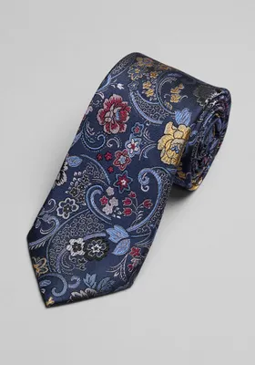 JoS. A. Bank Men's Reserve Collection Shogun Floral Tie, Navy, One Size