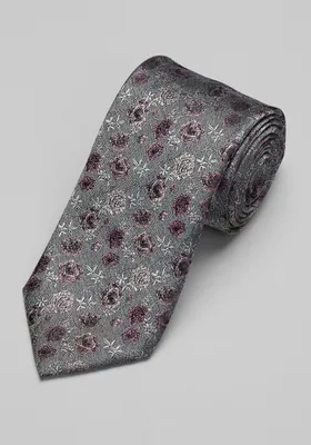 JoS. A. Bank Men's Reserve Collection Floral Tapestry Tie, Dark Pink, One Size