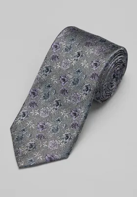 JoS. A. Bank Men's Reserve Collection Floral Tapestry Tie, Lilac, One Size