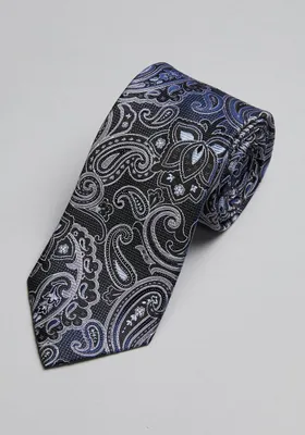 JoS. A. Bank Men's Reserve Collection Lotus Paisley Tie, Black, One Size
