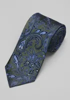 JoS. A. Bank Men's Reserve Collection Textured Paisley Tie, Olive, One Size