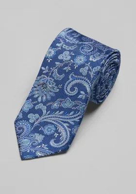 JoS. A. Bank Men's Reserve Collection Floral Paisley Tie, Blue, One Size