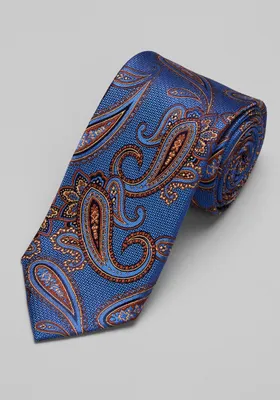 JoS. A. Bank Men's Reserve Collection Paisley Tie, Rust, One Size