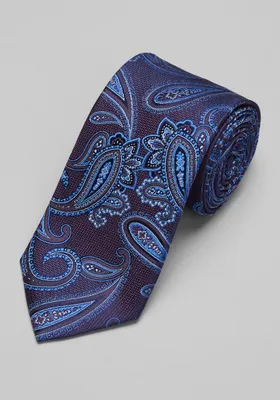 JoS. A. Bank Men's Reserve Collection Paisley Tie, Plum, One Size