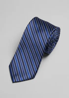JoS. A. Bank Men's Stripe Tie, Navy, One Size