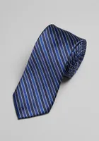 JoS. A. Bank Men's Stripe Tie, Navy, One Size