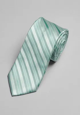 JoS. A. Bank Men's Stripe Tie, Mint, One Size