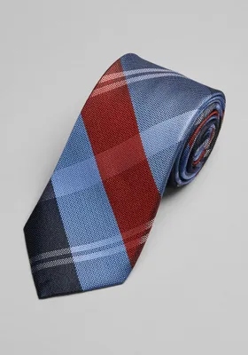 JoS. A. Bank Men's Tonal Plaid Tie, Navy, One Size