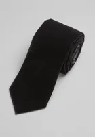 JoS. A. Bank Men's Velvet and Satin Tie, Black, One Size