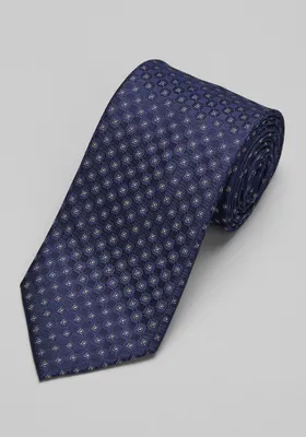 JoS. A. Bank Men's Traveler Collection Faille Neat Tie, Navy, One Size