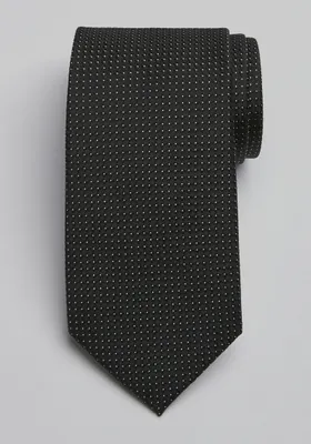 JoS. A. Bank Men's Traveler Collection Mini Box Tie, Black, One Size