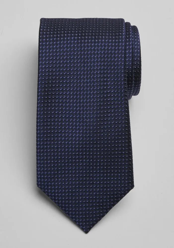 JoS. A. Bank Men's Traveler Collection Mini Box Tie, Purple, One Size