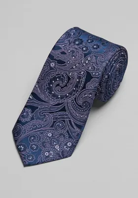 JoS. A. Bank Men's Traveler Collection Wandering Paisley Tie, Purple, One Size