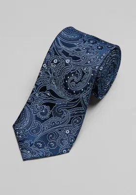 JoS. A. Bank Men's Traveler Collection Wandering Paisley Tie, Navy, One Size
