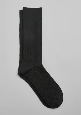JoS. A. Bank Men's Cashmere Blend Socks, Black, Mid Calf