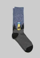 JoS. A. Bank Men's Big Foot & UFO Socks, Navy Heather, Mid Calf