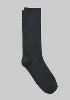 Men's Jos. A Bank Tonal Diamond Microfiber Tuxedo Socks, Navy, Mid Calf