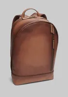 JoS. A. Bank Men's Burnished Leather Backpack, Tan, One Size