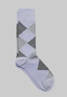 JoS. A. Bank Men's Argyle Socks, Purple, Mid Calf
