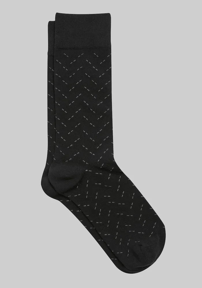JoS. A. Bank Men's Dash Socks, Black, Mid Calf