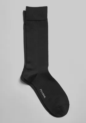 JoS. A. Bank Men's Supersoft Marled Socks, Black, Mid Calf