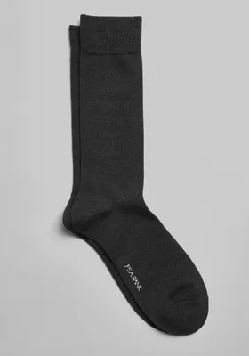 Men's Supersoft Marled Socks, Charcoal, Mid Calf