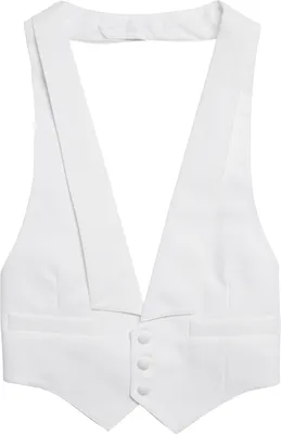 JoS. A. Bank Men's Boxed Pique Vest, White, One Size