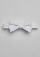 JoS. A. Bank Men's Solid Pique Pre-Tied Bow Tie, White, One Size