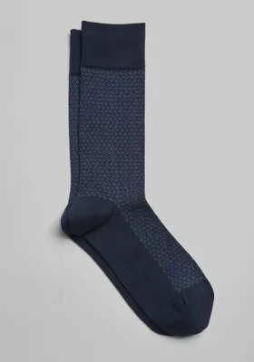 JoS. A. Bank Men's Textured Socks, Navy, Mid Calf