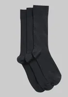 Men's Microfiber Socks, 3-Pack, Navy, Mid Calf