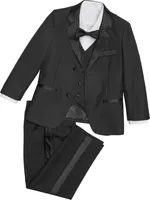 Peanut Butter Collection 007 Slim Fit Toddler's Tuxedo at Jos. A. Bank, Black,